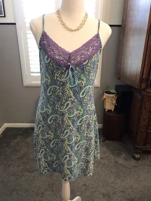 Women’s “SECRET TREASURES” Blue/Purple Chemise Night Gown, Size SMALL - Image 1 of 4