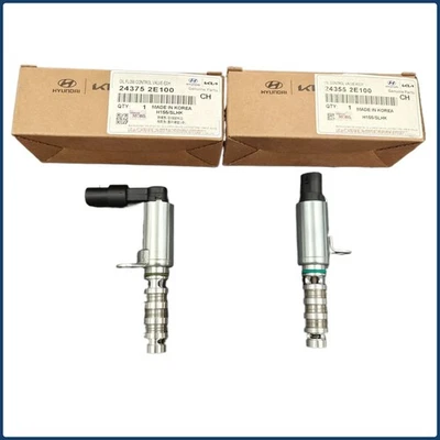 OEM 243552E100 243752E100 VVT OCV Soleno Valve 2PC Set 2.0L Hyundai&Kia Elantr - Image 1 of 4