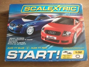 KOMPLETT VERPACKTES AUDI TT 1:32 START SCALEXTRIC SET MIT EXTRA SPUR. - Bild 1 von 13