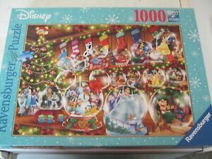 2021 Disney Snow Globes 1000 Piece Jigsaw Puzzle, Ravensburger - 100% Complete