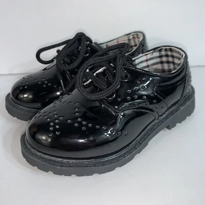 Boy's Girl's Classic Lace-Up Oxford Shoes Comfort School Uniform Flats Loafer 23 - Image 1 of 4