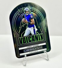 2022-23 Panini Obsidian LAMAR JACKSON Green Volcanix Die Cut CASE HIT Ravens /25