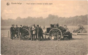 CPA Carte Postale Belgique Armée Belge Treuil servant à ramener le ballon captif - Picture 1 of 2