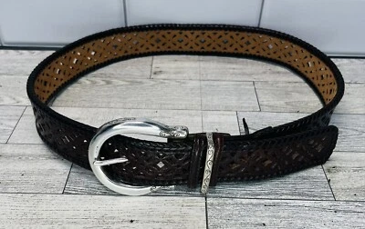 Cinturón Brighton Mujer Marrón B20238 Floral Corte Talla ML Foto 1 de 4