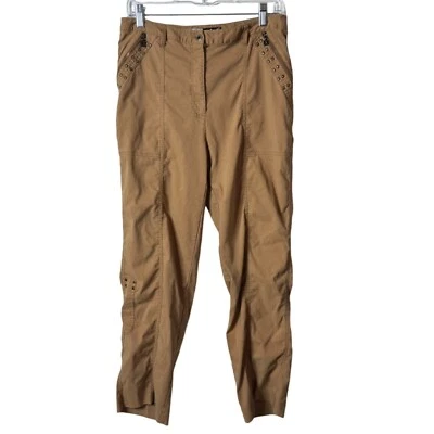 Pantalones de Golf Jamie Sadock Talla 10 Marrón Camel Bolsillos con Cremallera Estilo Carga Reunir Únicos Foto 1 de 4