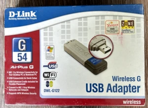 D-Link DWL-G122 Wireless G USB Adapter Air Plus G-New - Picture 1 of 3