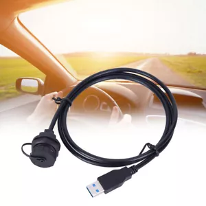 Waterproof USB Connector USB3.0 Female Male Meter Wire Plug Panel Mount Adapter - Picture 1 of 12