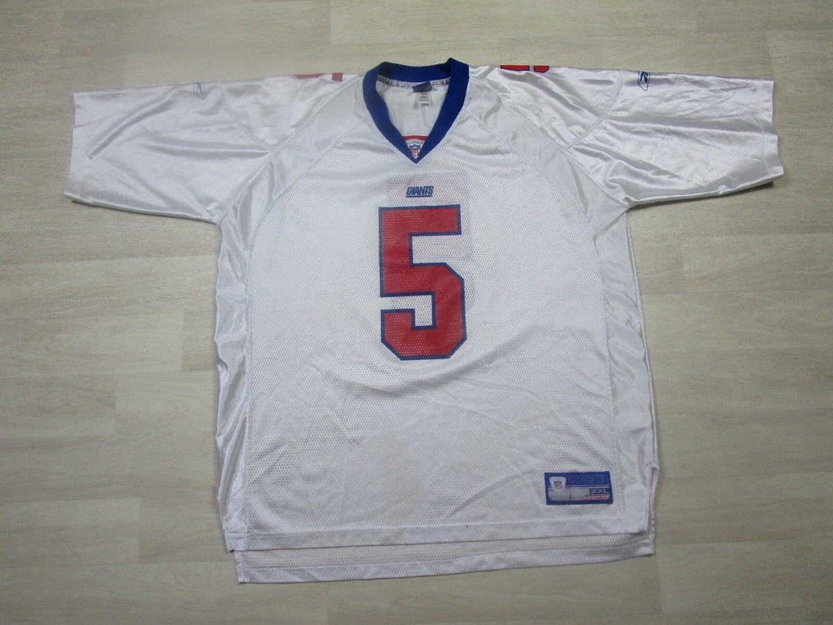 90sNIKE NEW YORK GIANTS COLLINS ♯5ゲームシャツ Vintage 90's New York Giants Football #5 Kerry Collins Blue