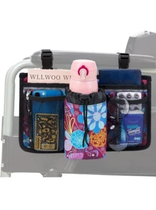 Accesorios para sillas de ruedas bolsa lateral-bolsas para caminantes, bolsa para silla de ruedas con reflectante S... - Imagen 1 de 3