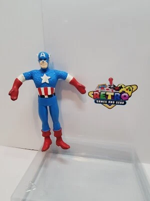 *VTG* 1989 Just Toys Marvel Super Hero CAPTAIN AMERICA Bendable Action Figure 6' - Image 1 of 4