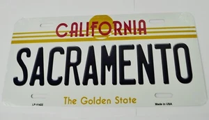 USA Auto Targa License Piastra Decorazione Targa di Latta California Sacramento - Foto 1 di 2