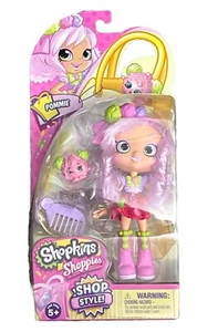 NEW Shopkins Shoppies Pommie Doll Figure & Pammy Pom Pom Pink Purple Hair Girl - Picture 1 of 3