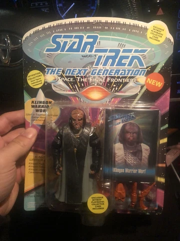 Star Trek The Next Generation Klingon Warrior Worf 1993 Playmates Unpunched! Cover