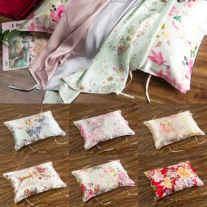 Mulberry Silk Pillow Towel Floral Single Layer Sleep Pillow Cover 48*74cm - Picture 1 of 15
