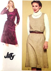 EASY Vtg UC Simplicity Sewing Pattern 9601 Pullover Scoop Neck Dress Jumper 12 - Picture 1 of 4