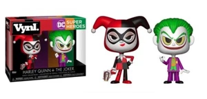 DC Comics pack 2 VYNL Vinyl figurines Harley Quinn & The Joker 10 cm Funko 25528 - Imagen 1 de 2