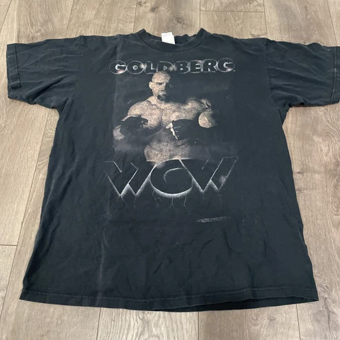 Vintage 1998 1999 WCW Goldberg Shirt Fear The Spear WWE WWF Wrestling Mens XL Cover