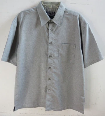 Camisa Indygo Smith Grande Gris Cuello Abotonada Nueva Con Etiquetas Nueva Foto 1 de 4