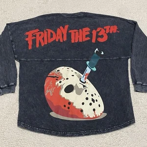 Vintage Friday The 13th X Warner Bros Jason Spirit Jersey Men’s L Gray Horror - Picture 1 of 8
