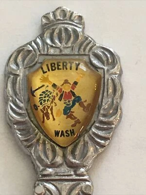 Cuchara de recuerdo vintage Liberty Washington coleccionable en Estados Unidos Foto 1 de 3
