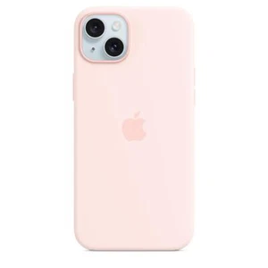 Coque En Silicone Officielle Apple iPhone 15 Plus - Rose Clair - Neuf - Afbeelding 1 van 8