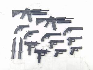 Custom Weapons 1:10 Scale 7" Figs McFarlane DC Spawn 14x Guns Munitions Lot Pack