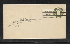 US Precancel Envelope: CA Santa Rosa - 1a2 E 10 33; Used - Picture 1 of 1