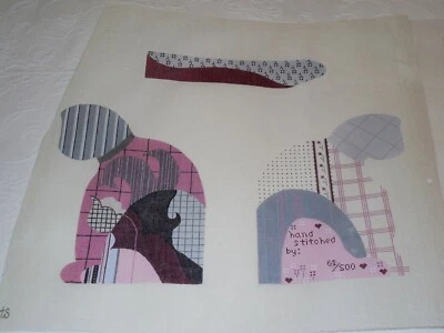 TS DESIGNS 3D Handpainted Limited Edition 61/500 Needlepoint Canvas 1986 Cat - Image 1 of 3