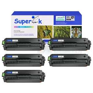 5PK CLT-K504S Toner Cartridge For Samsung CLP-415NW 475 4195FW SL-C1810W C1860FW - Photo 1/24