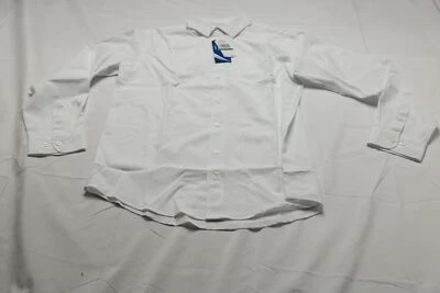 Camisa tejida Nautica Husky manga larga rendimiento DM9 blanca grande nueva con etiquetas Foto 1 de 4