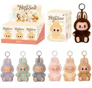POP MART LABUBU The Monsters Exciting Macaron Plush Dolls Toy Figures Keychain - Foto 1 di 98