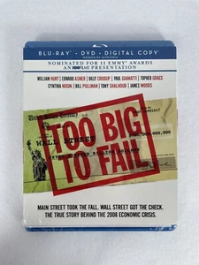 Too Big To Fail (2011) Blu-Ray + DVD + Digital Copy w/Slipcover HBO William Hurt - Picture 1 of 2
