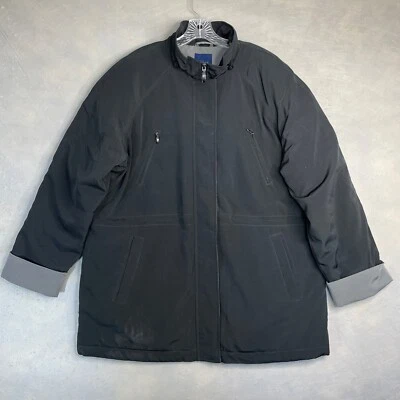 Abrigo para mujer Basic Editions talla XL negro acolchado invierno chaqueta para clima frío Foto 1 de 4