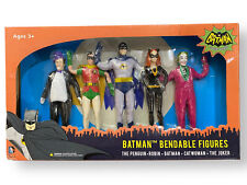 New Batman '66 Bendable Figures Penguin Robin Catwoman Joker Classic TV Series