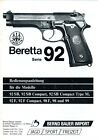 Instrukcja obsługi BERETTA Pistolet SERIA 92 Instrukcja obsługi Dane techniczne (534