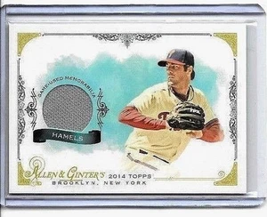 CAMISETA USADA COLE HAMELS 2014 TOPPS ALLEN & GINTER GAME - Imagen 1 de 1