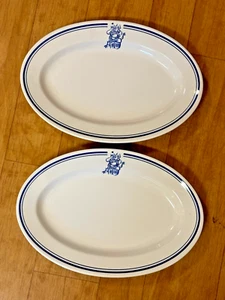 Buffalo Pottery Restaurant Ware 11” Oval Plates  Chef ”It’s All In The Food” - Picture 1 of 4