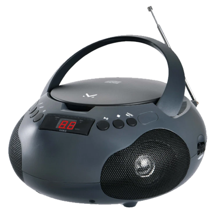 Lettore cd portatile radio fm stereo bombox Majestic AH164BK