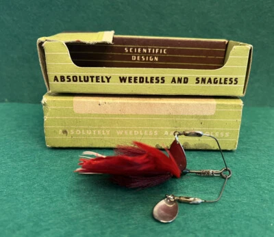 Señuelo de pesca vintage Jamison Shannon Twin Spinner, no. 2, versión temprana 💥💥 Foto 1 de 4