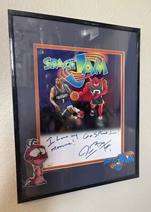 Muggsy Bogues Framed Signed 8x10 Photo Space Jam Nawt Monstars Toon NBA JSA COA - Picture 1 of 3