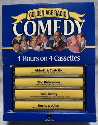 Vintage 1991 Golden Age Radio Comedy 4 Cassette Tape Set Preowned - Image 1 of 4