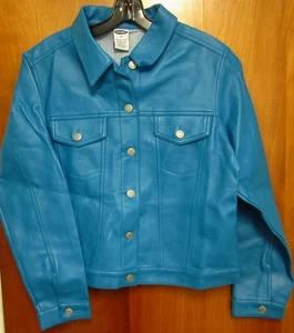 OLD NAVY throwback youth size 16 pastel Easter girls XL polyvinyl jacket retro - Picture 1 of 5