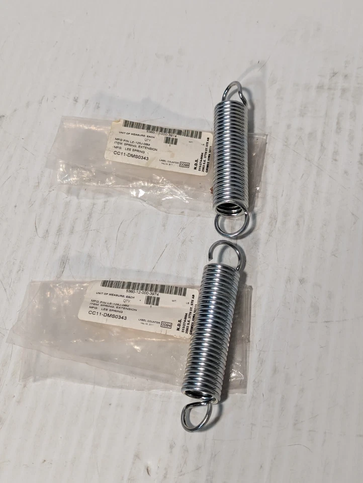Lot Of 2 LE-125J-06M Lee Spring Steel Spring Extensions - Image 1 of 4