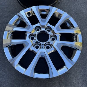 SINGLE 18 INCH WHEEL/RIM TOYOTA TACOMA LIMITED 2024-2025 GENUINE OEM CHROME CLAD - Picture 1 of 22