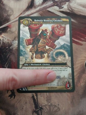 World of Warcraft Robotic Homing Chicken Loot Card - Scratched ? - WoW TCG - Image 1 of 3