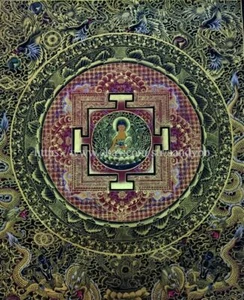 Buddha nirvana mandala paper poster home decoration pieces - Picture 1 of 1