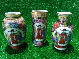 Jarrón de porcelana antigua imperial en miniatura QianLong pollo-lung 1736-1796 - Imagen 1 de 12