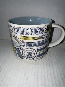 Starbucks CHICAGO Tazza Tazza Caffè Been There Serie Across the Globe Nuova con etichette Illinois - Foto 1 di 4