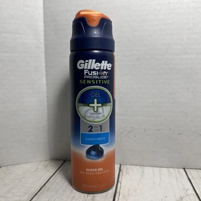 Gillette Fusion ProGlide Sensitive 2-in-1 Shave Gel - Ocean Breeze 6 OZ - Image 1 of 4