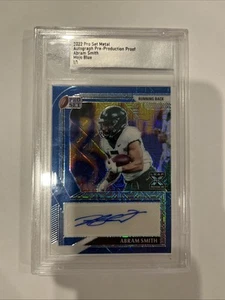 Juego profesional 2022 metal Abram Smith Mojo azul 1/1 automático prueba por producción - Imagen 1 de 2